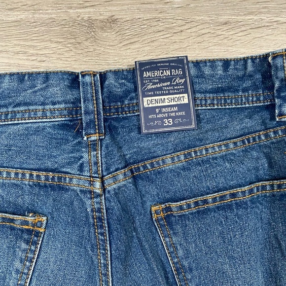 Mens American Rag Denim Shorts 9”‎ Inseam - Picture 6 of 6